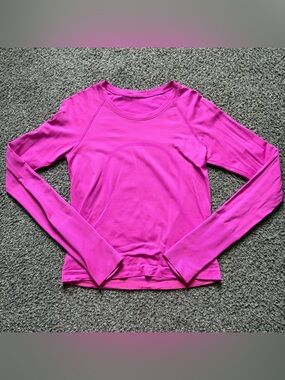 Lululemon pow pink swiftly long sleeve size 6